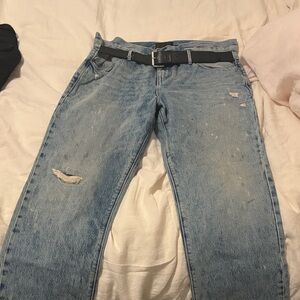RTA Distressed Jeans …never worn …size Large …fits like a 30